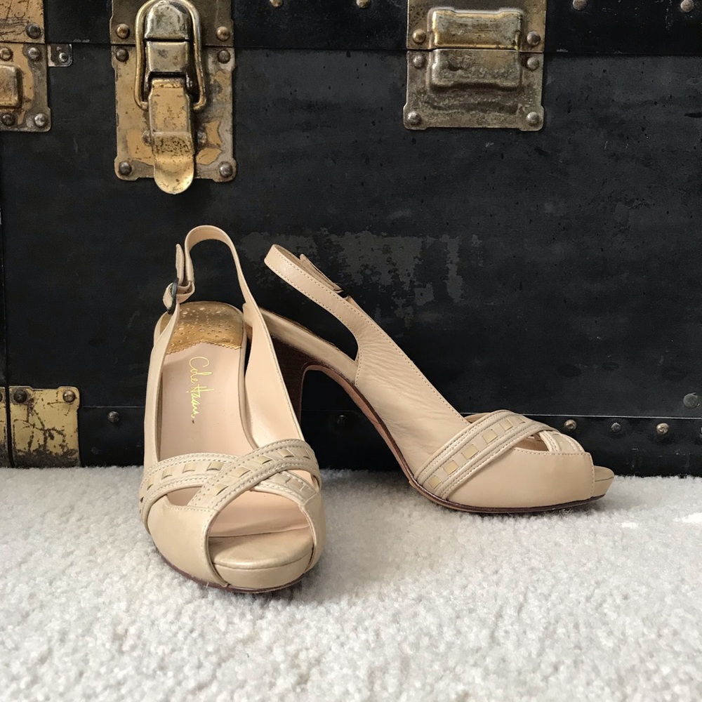 Cole Haan Nike Air tan heels